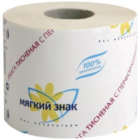 Бумага туалетная Мягкий знак 54 м.