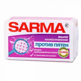 Мыло хозяйственное Сарма против пятен 140 гр.